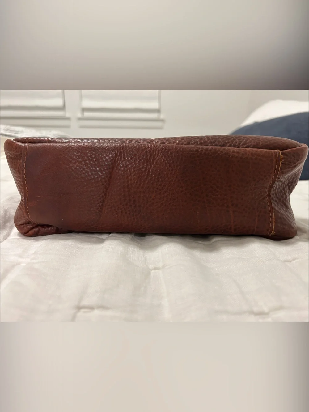 Portland Leather Large Madison Shoulder Bag, Nutmeg - Picture 2 of 5